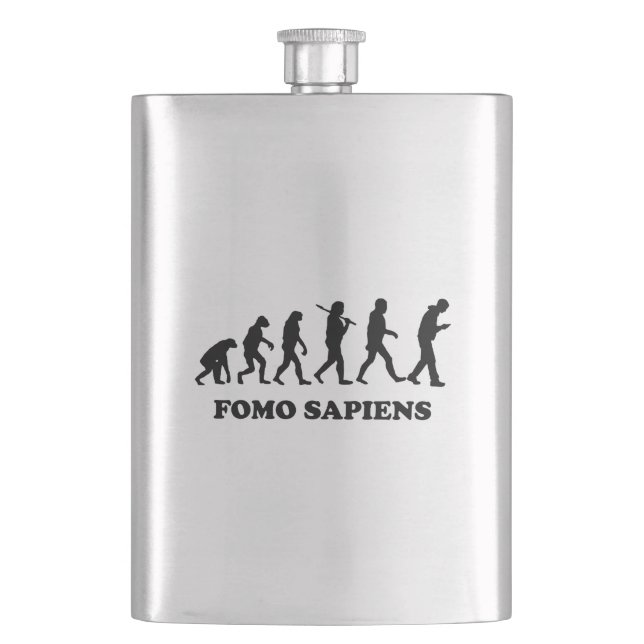 Fomo Sapiens Flask (Front)