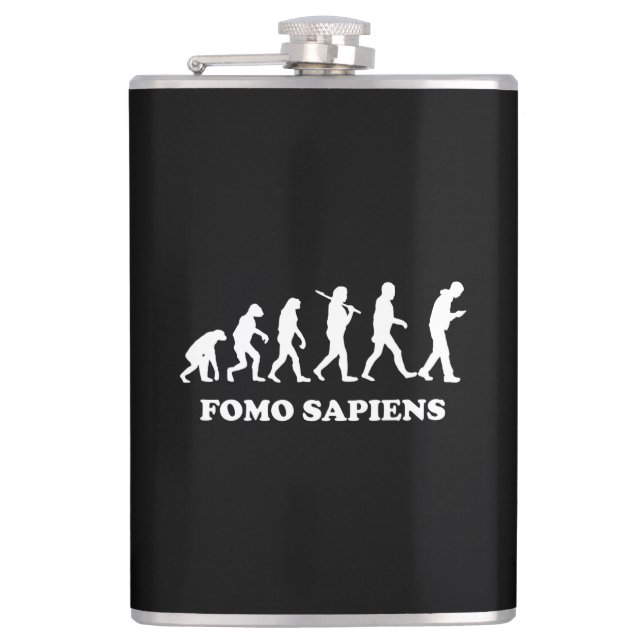 Fomo Sapiens Flask (Front)