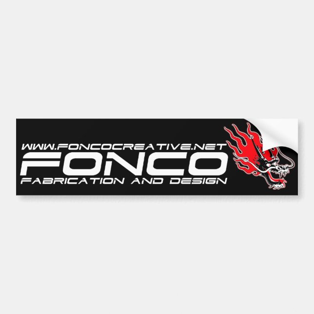 Fonco Bumper Sticker (Front)