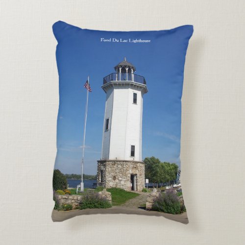 Fond Du Lac Lighthouse accent pillow
