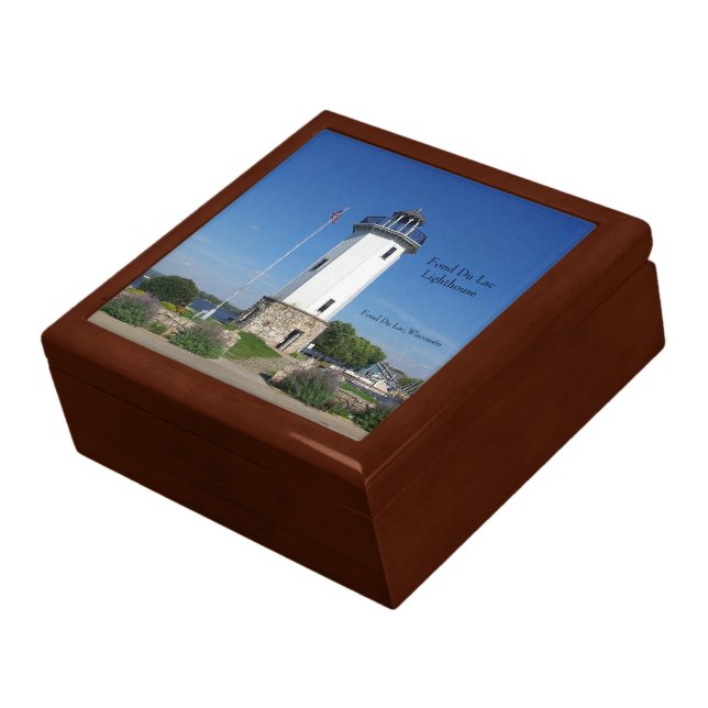 Fond Du Lac Lighthouse keepsake box (Side)