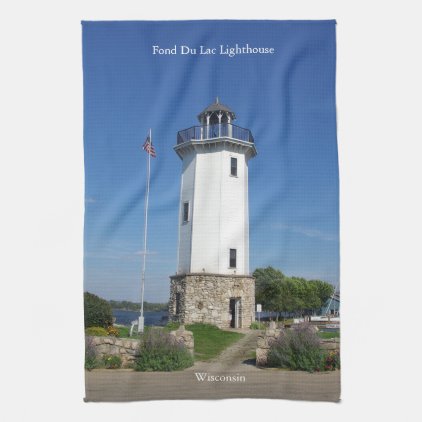 Fond Du Lac Lighthouse kitchen towel