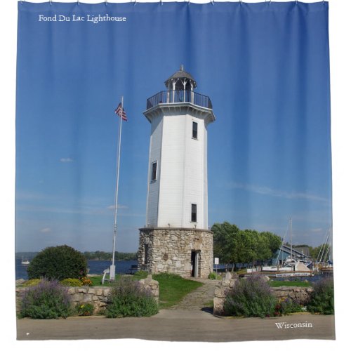 Fond Du Lac Lighthouse shower curtain