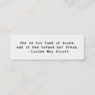 Fond of Books Mini Business Card