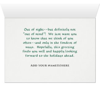 FOND THOUGHTS OF YOU THIS HOLIDAY SEASON/ SNOW