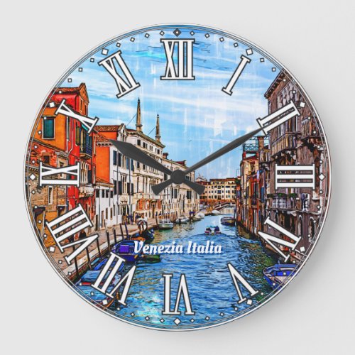 Fondamenta Gasparo Contarini Venice Italy Large Clock