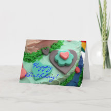 Fondant Birthday Card