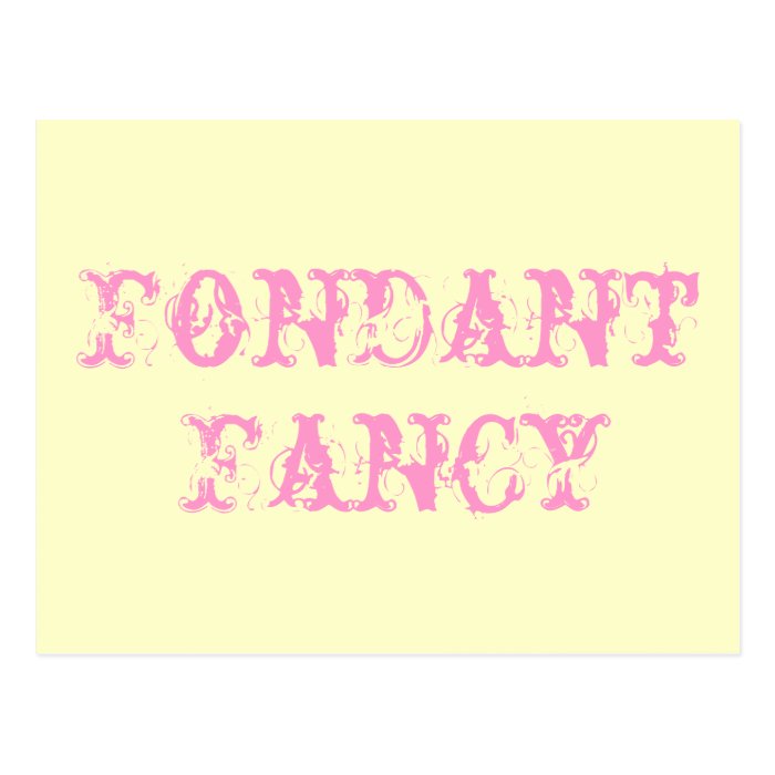 Fondant Fancy Postcard