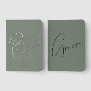 FONDNESS   Wedding Bride & Groom Notebook