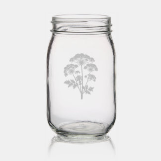 FONDNESS | Wedding Etched Mason Jar