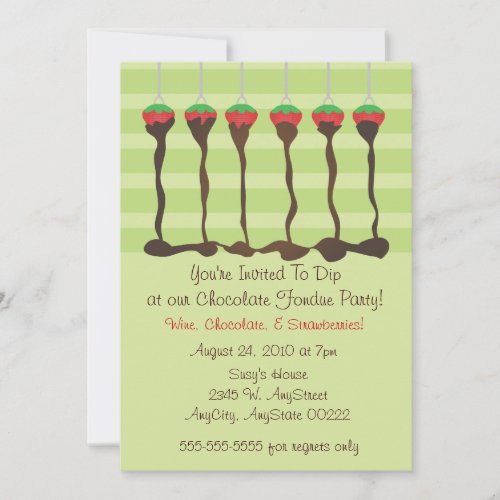 Fondue Party Invitation