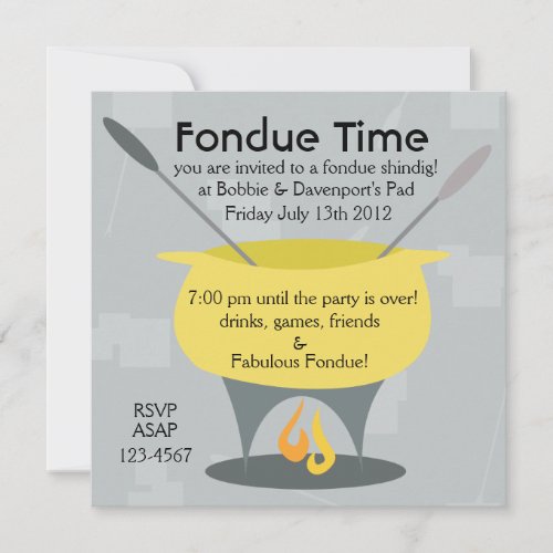 Fondue Time! Custom Announcements