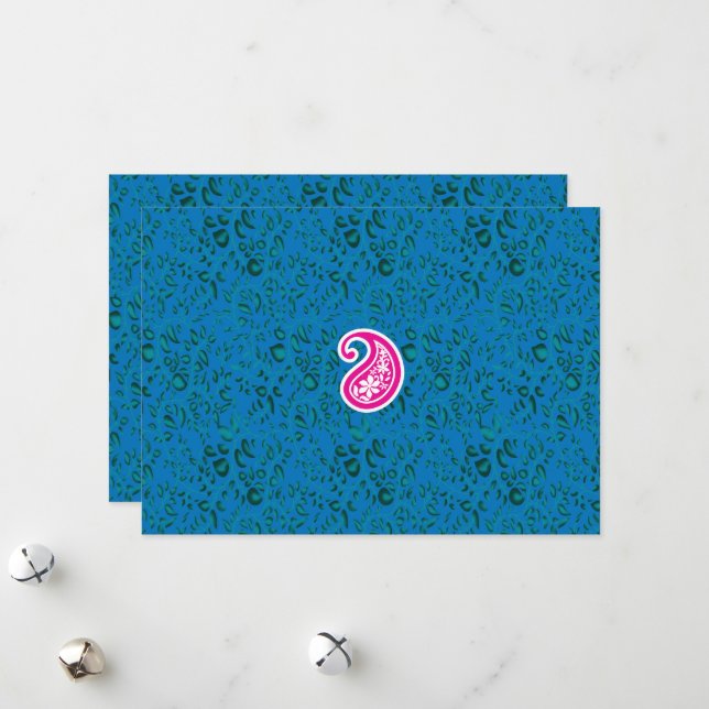 font, art, magenta, symbol, circle, pattern, logo, holiday card (Front/Back In Situ)