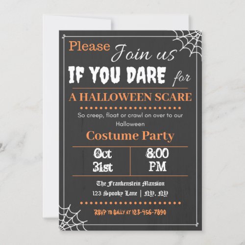 Font_astic Halloween Party Invitation