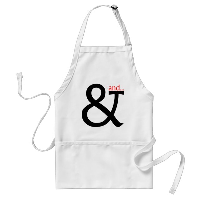 Font Cookery Adult Apron (Front)