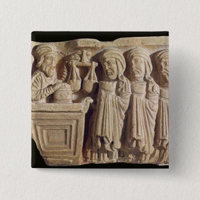 Font depicting an unguent seller button (Front)