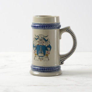 Font Family Crest Beer Stein