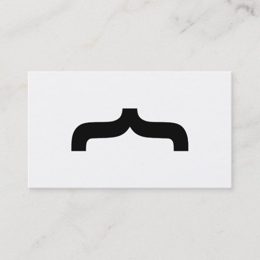 Customizable Font Mustache Business Card Template