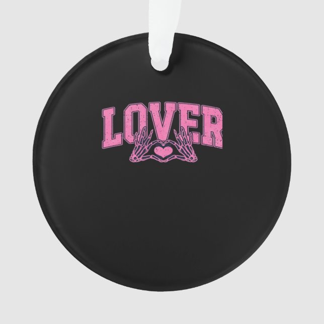 Font With Skeleton Hands Classic Design Ornament (Front)