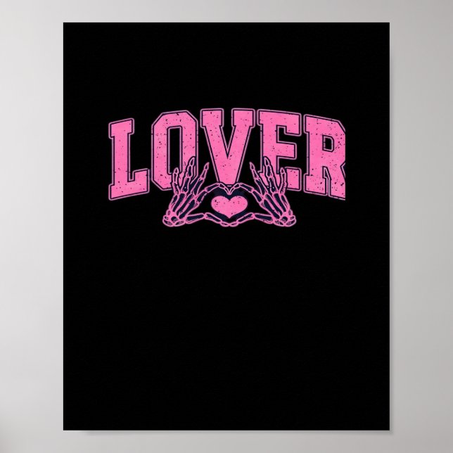 Font With Skeleton Hands Classic Poster (Front)