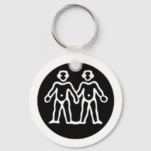 Font Zodiac: GEMINI + your Colors & Ideas Keychain