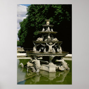 Fontaine de la Pyramide Poster