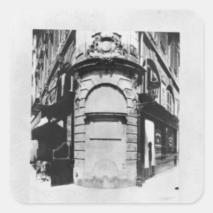 Fontaine de la Reine, rue Saint-Denis, Paris Square Sticker