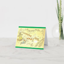 Fontaine Fox/Toonerville Trolley Christmas Card