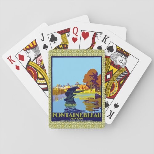 Fontainebleau Avon France French Travel  Poker Cards