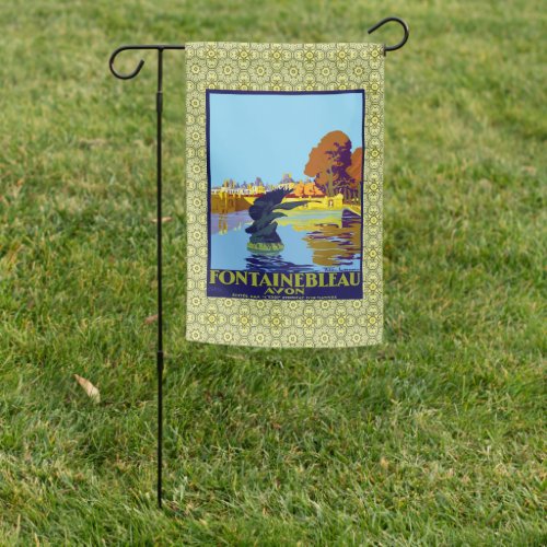 Fontainebleau Avon France French Travel Poster Garden Flag