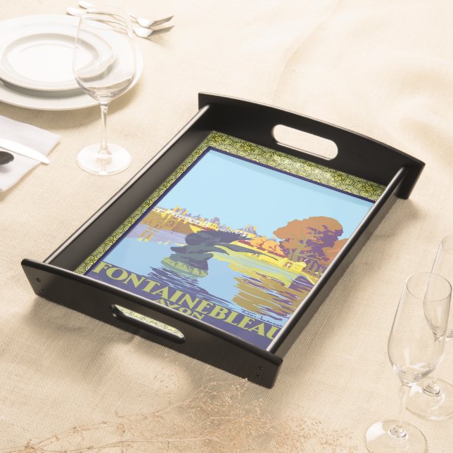 Fontainebleau Avon France French Travel  Serving Tray (Front)