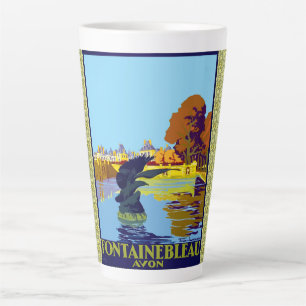Fontainebleau Avon French Travel Poster Latte Mug