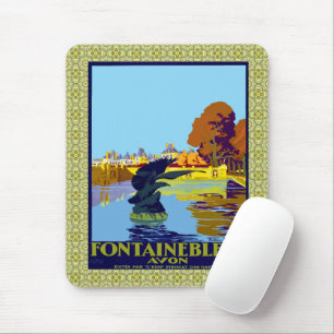 Fontainebleau Avon French Travel Poster Mouse Pad