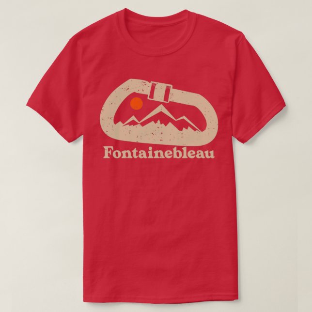 Fontainebleau Climbing T-Shirt (Design Front)