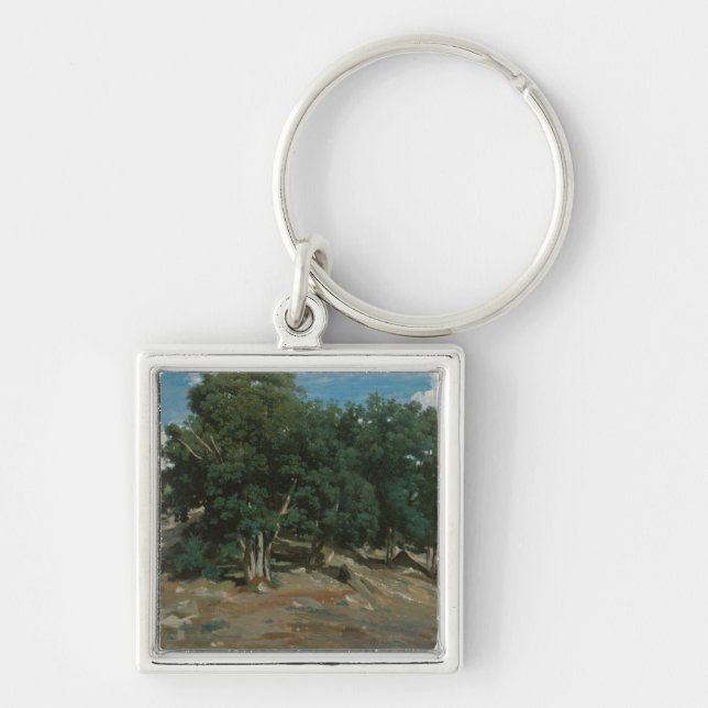 Fontainebleau Oak Trees Keychain (Front)