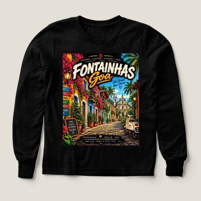 Fontainhas  Tri-Blend shirts (Design Front)