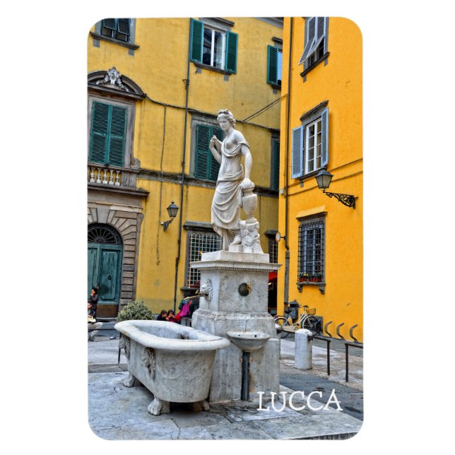 Fontana della Pupporona, Lucca, Italy Magnet (Vertical)
