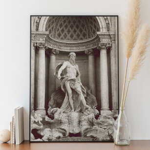 Fontana di Trevi in Rome Italy Photograph  Poster