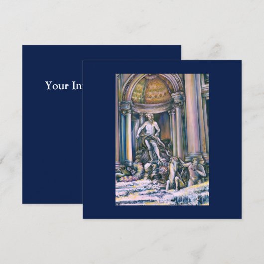 Fontana Di Trevi, Roma, Italy (Front/Back)