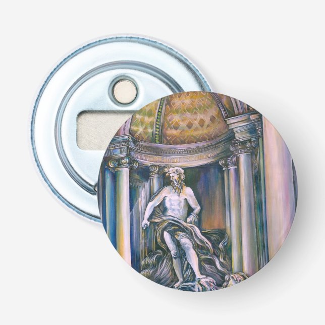 Fontana Di Trevi, Roma, Italy Bottle Opener (Front)