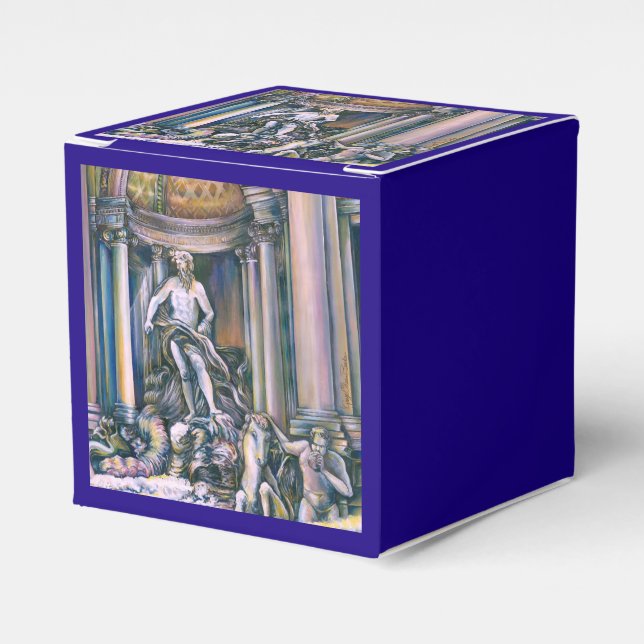 Fontana Di Trevi, Roma, Italy Favor Boxes (Front Side)