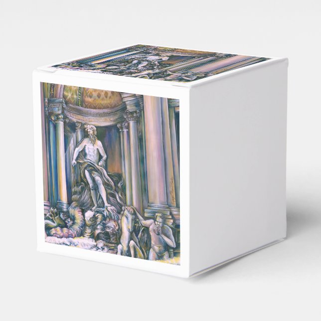 Fontana Di Trevi, Roma, Italy Favor Boxes (Front Side)