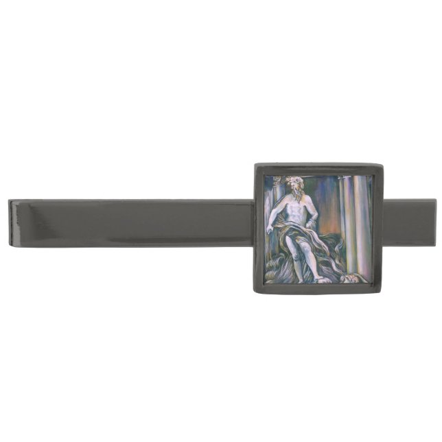 Fontana Di Trevi, Roma, Italy Gunmetal Finish Tie Bar (Front)