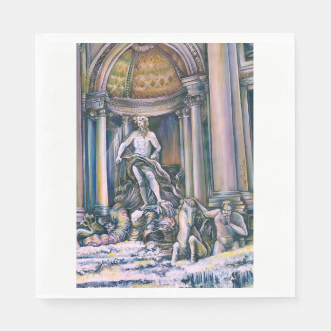 Fontana Di Trevi, Roma Napkins (Front)