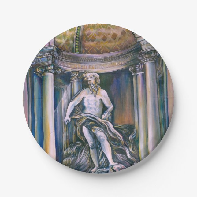 Fontana Di Trevi, Roma Paper Plates (Front)