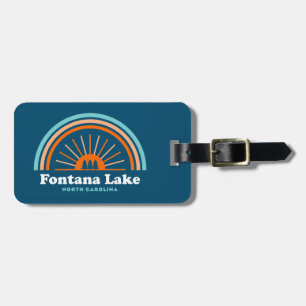 Fontana Lake North Carolina Rainbow Luggage Tag