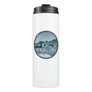 Fontana Lake North Carolina Reflection Thermal Tumbler