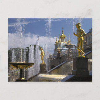 fontans of Petergof, St. Petersburg, Russia Postcard
