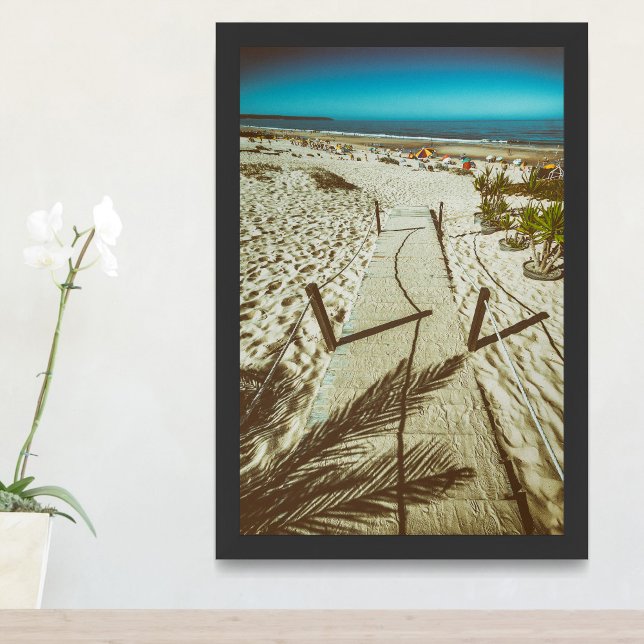 Fonte da Telha Beach in Costa da Caparica coast. Metal Print (Creator Uploaded)