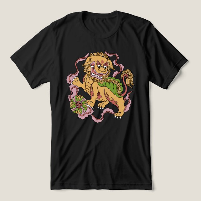 Foo Dog Tri-Blend Shirt (Design Front)